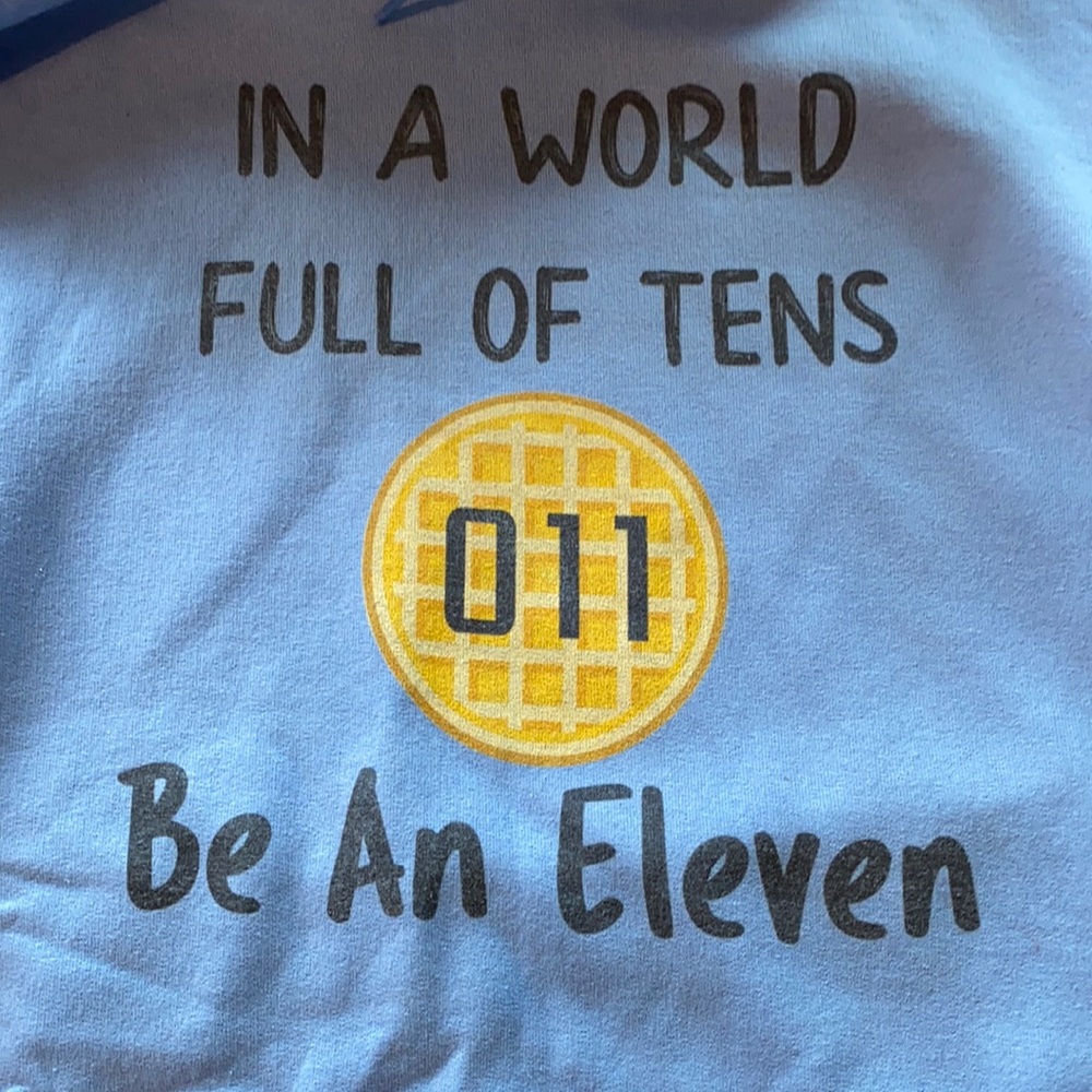 Blue stranger things hoodie